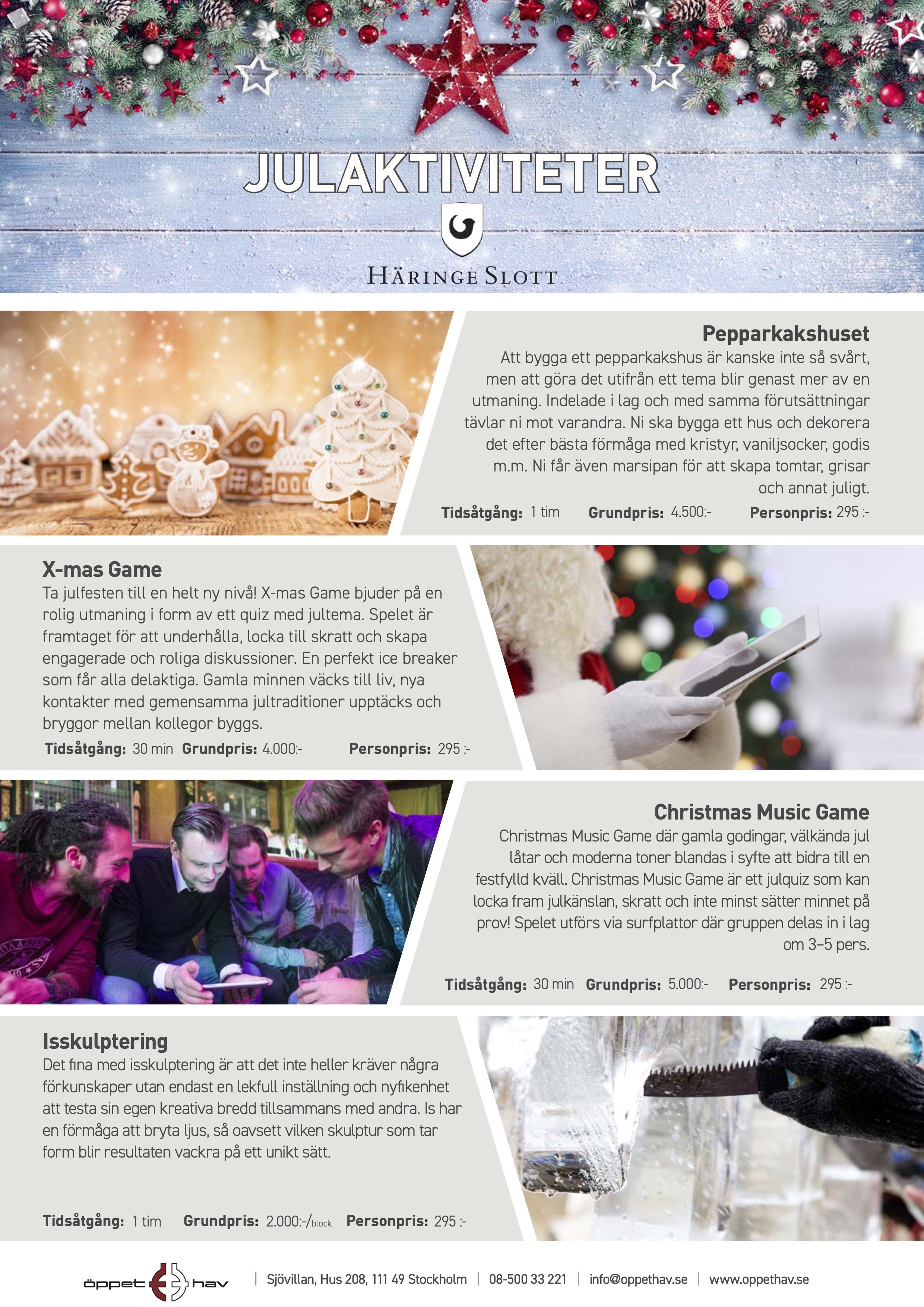 Julaktiviteter - Häringe Slott