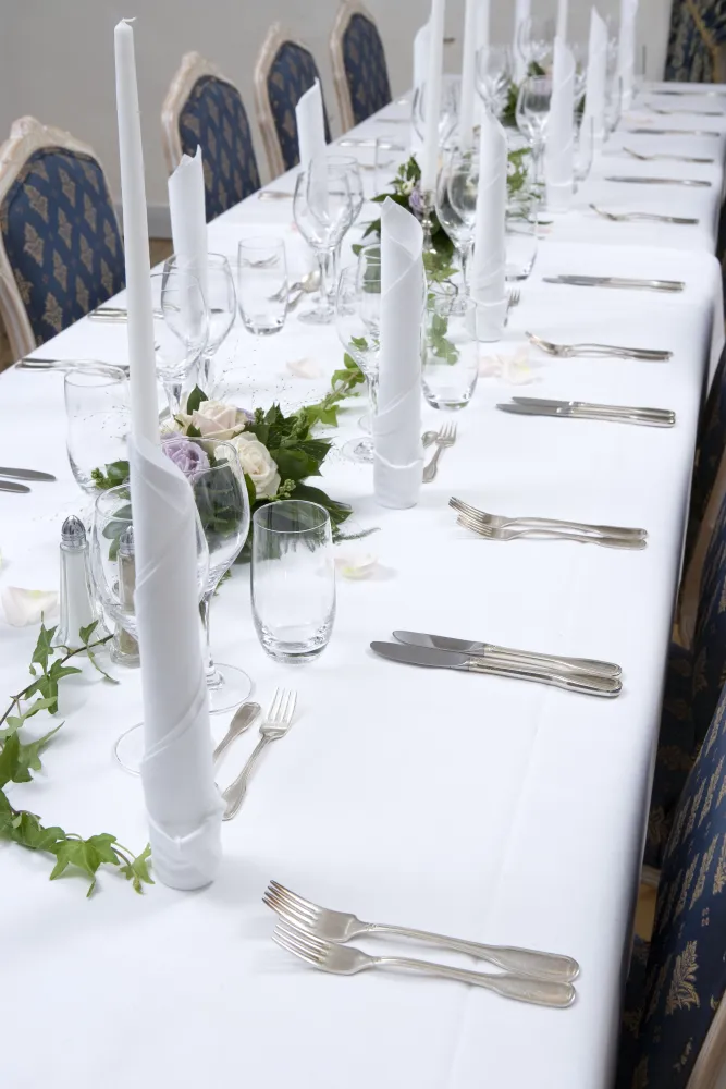 dining room, blå matsalen